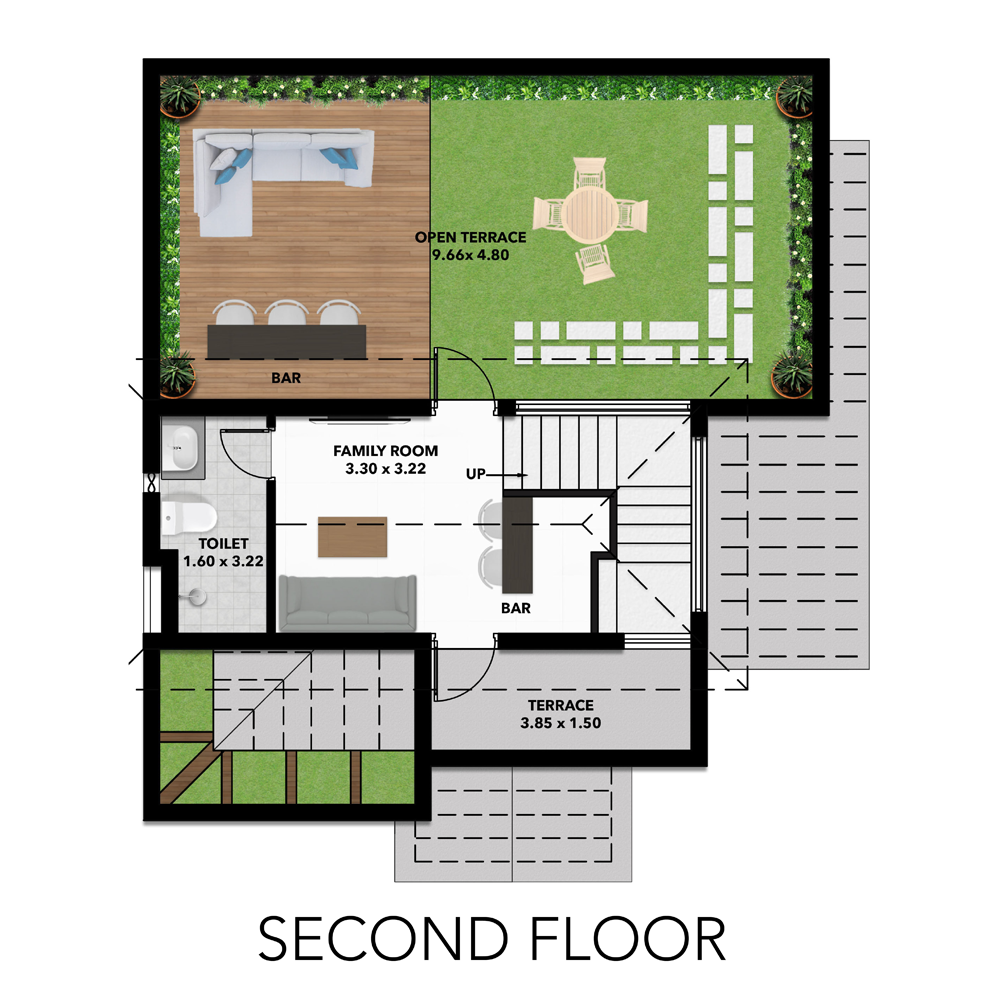 Villa 1 Second Floor Plan